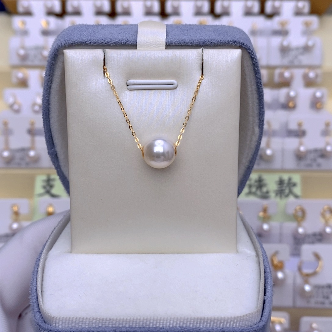 套链18K金镶嵌海水珍珠