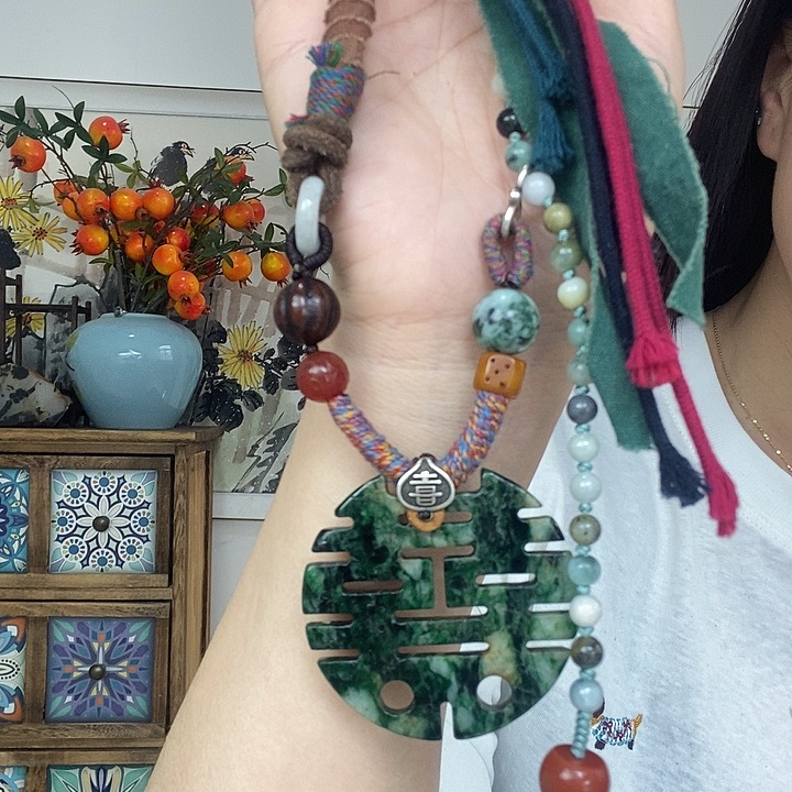 翡翠未镶嵌项链项链