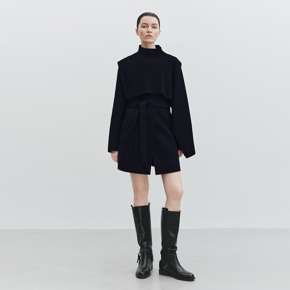 【商场同款新品】迪卡轩 半岛情书大衣女宽松气质中长款大衣W373272