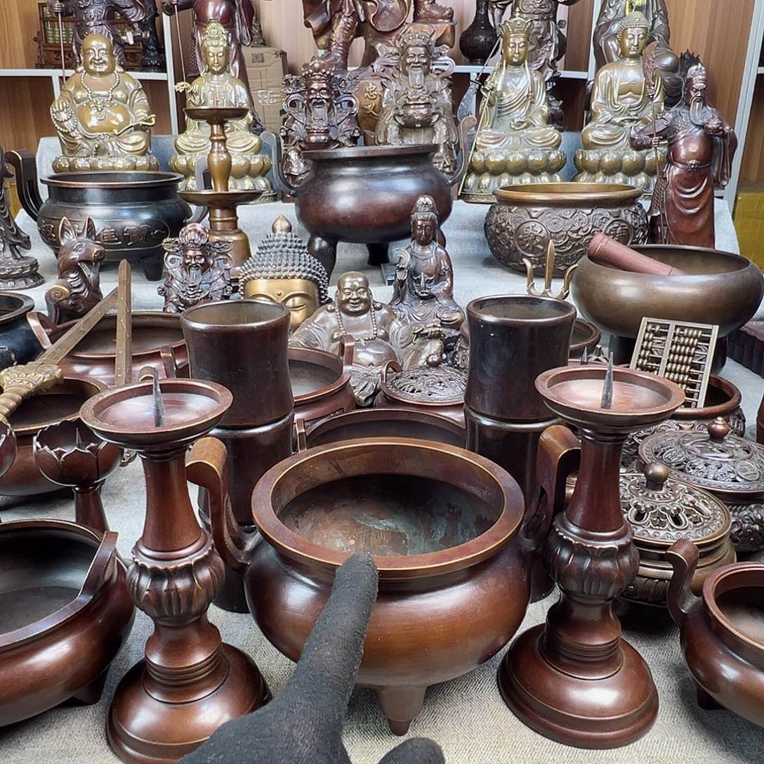 铜香炉铜摆件铜工艺品风水摆件