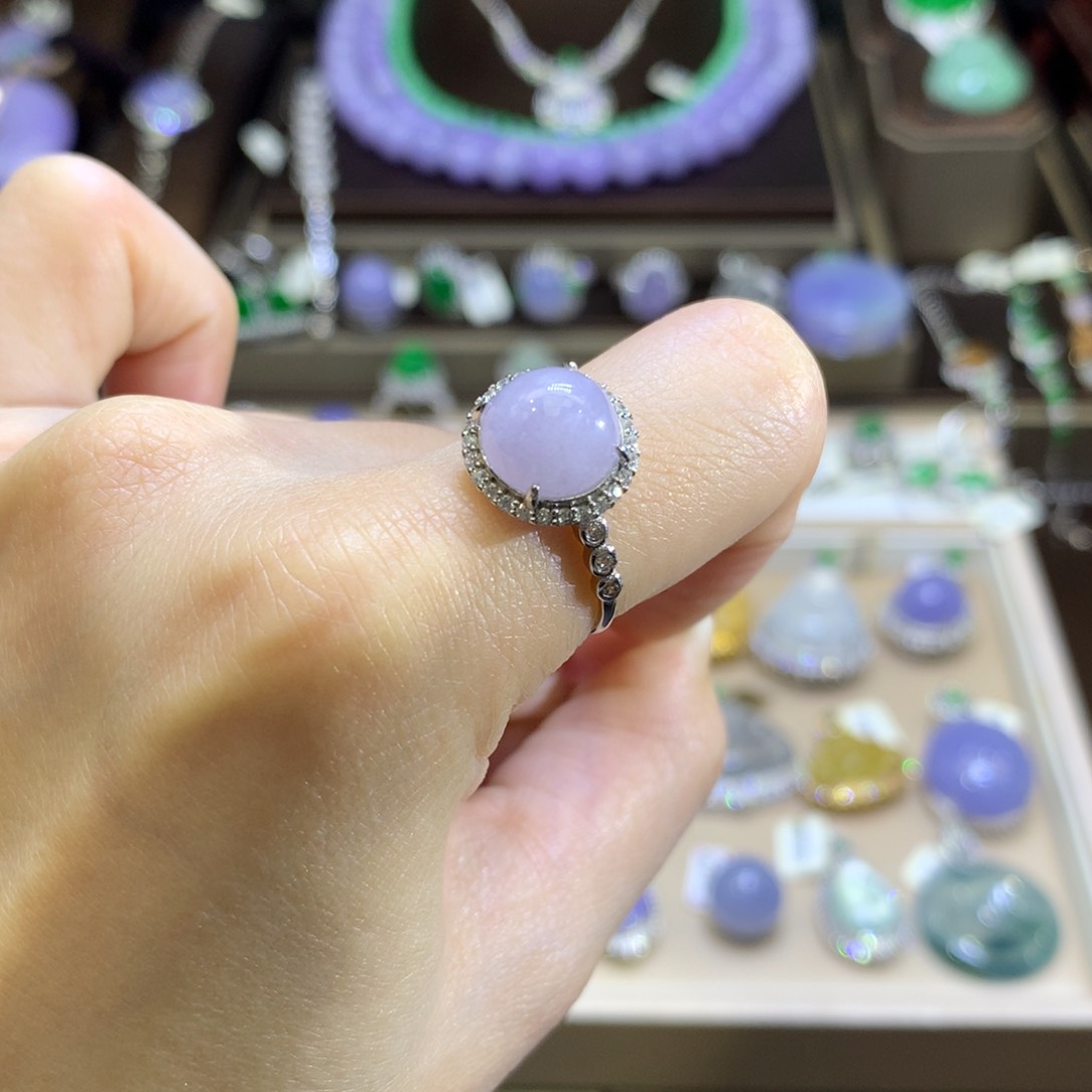 翡翠颈饰银S925镶嵌翡翠