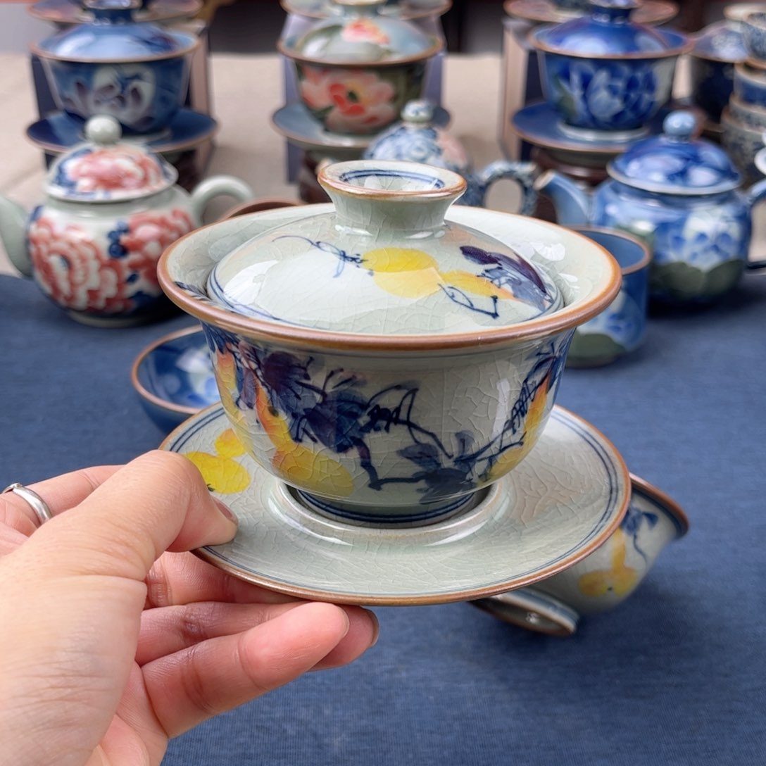 杯景德镇手绘手工茶具