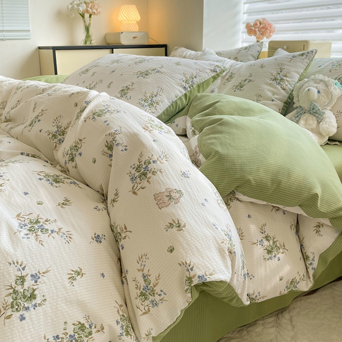 单被套新号开播 直播间实物拍床上用品绒被套床单枕套