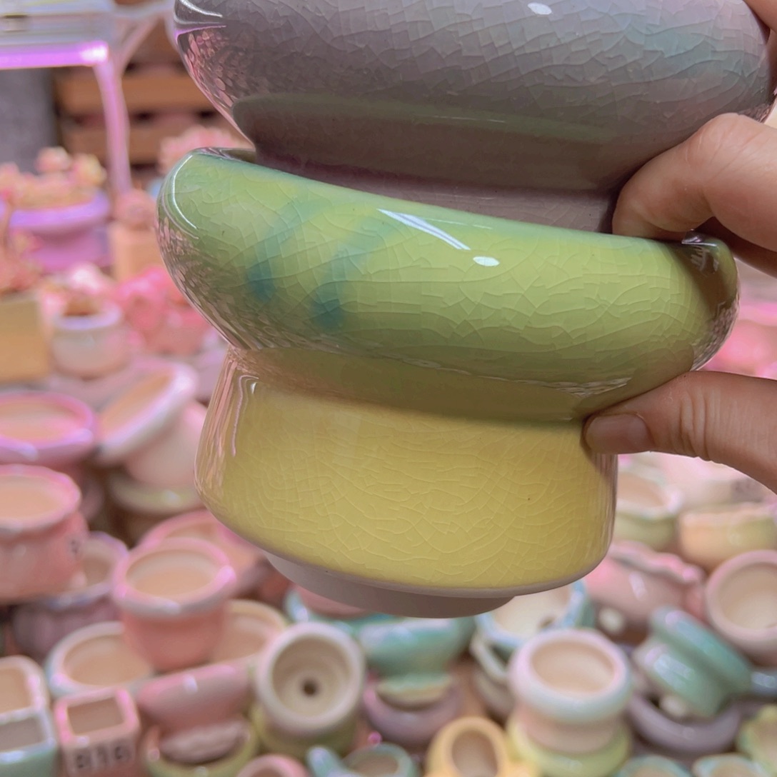 陶瓷花盆当场满12包邮