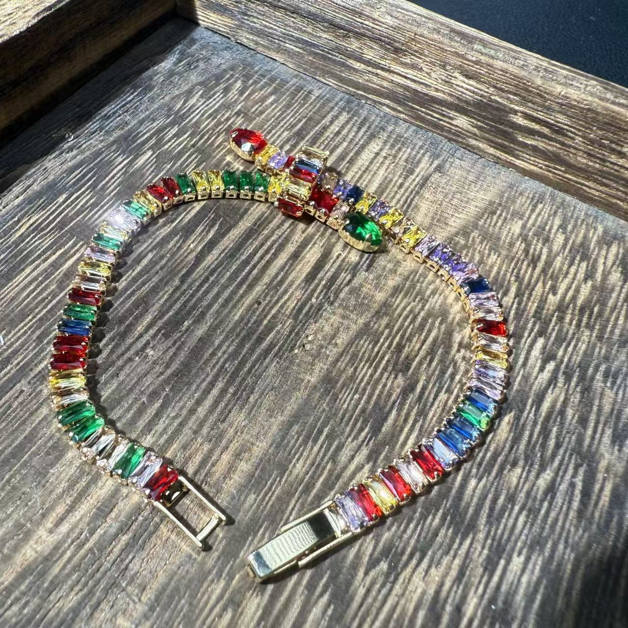 【国检证书+运费险】收藏级 彩钻手链-B298