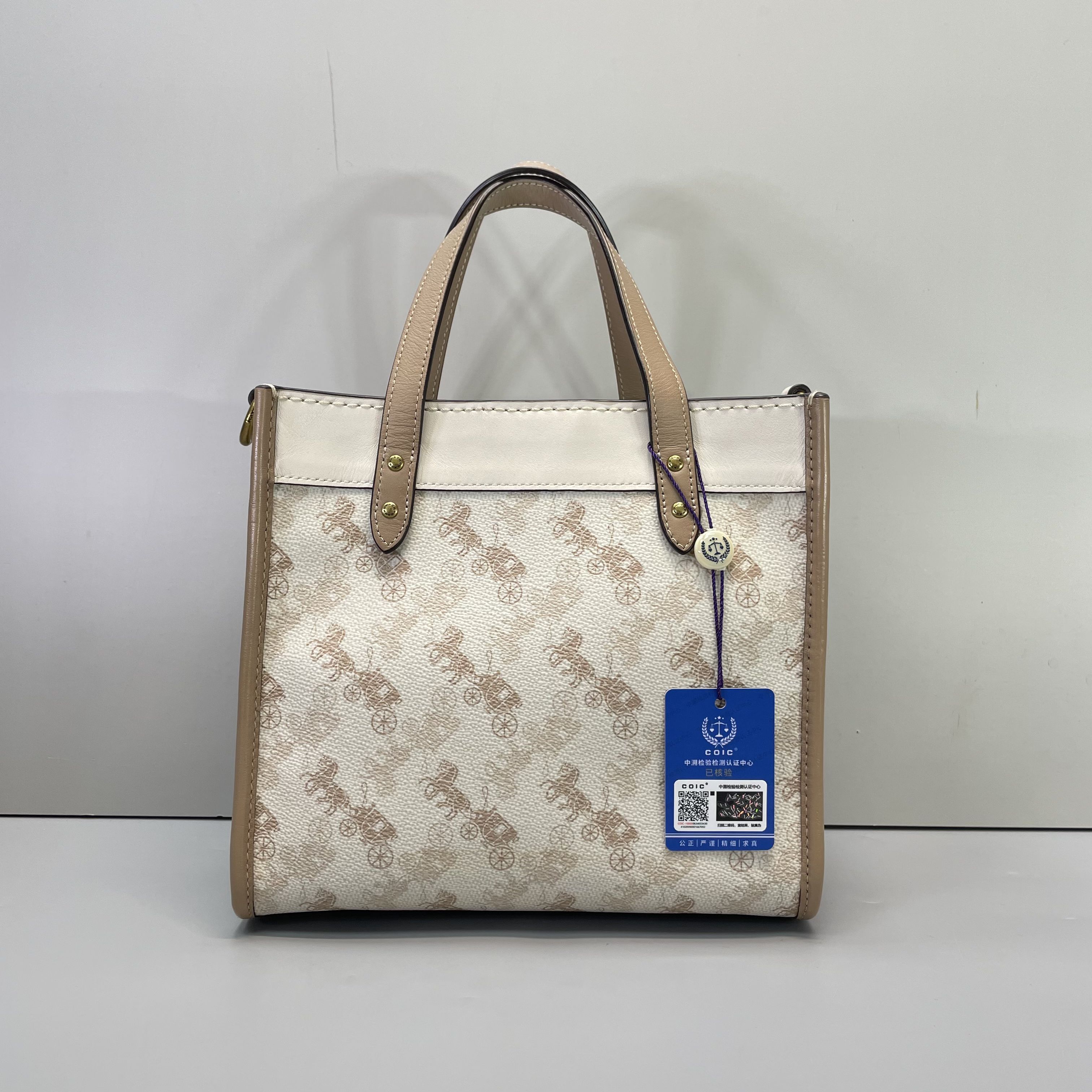 90新 COACH/蔻驰 小林/field22马车小方托22*20*11cmSB032205