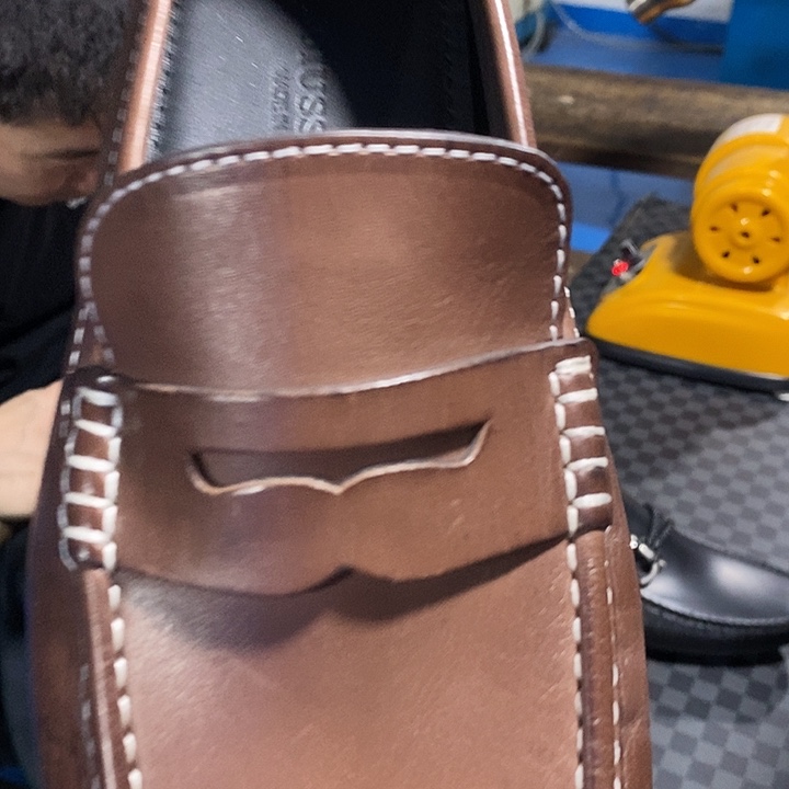 牛皮（革）棕色40码