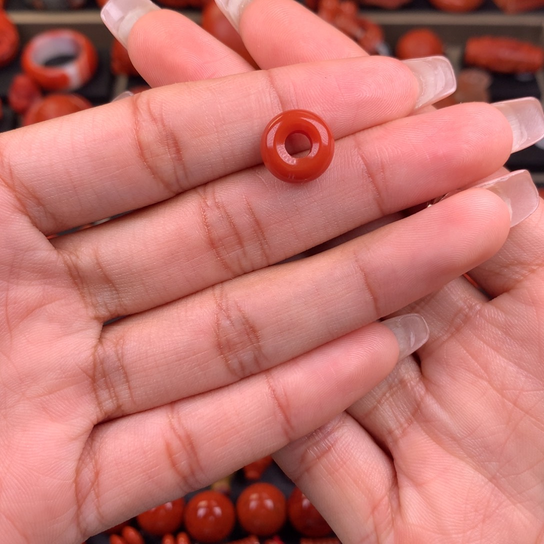 南红玛瑙未镶嵌卡环11+