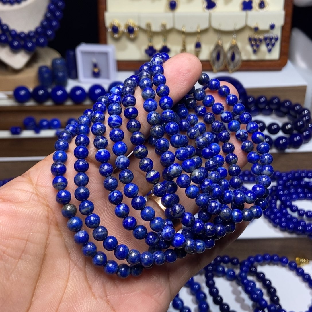 青金石未镶嵌下播福利 天然 原矿 手串#多样性发一#5+