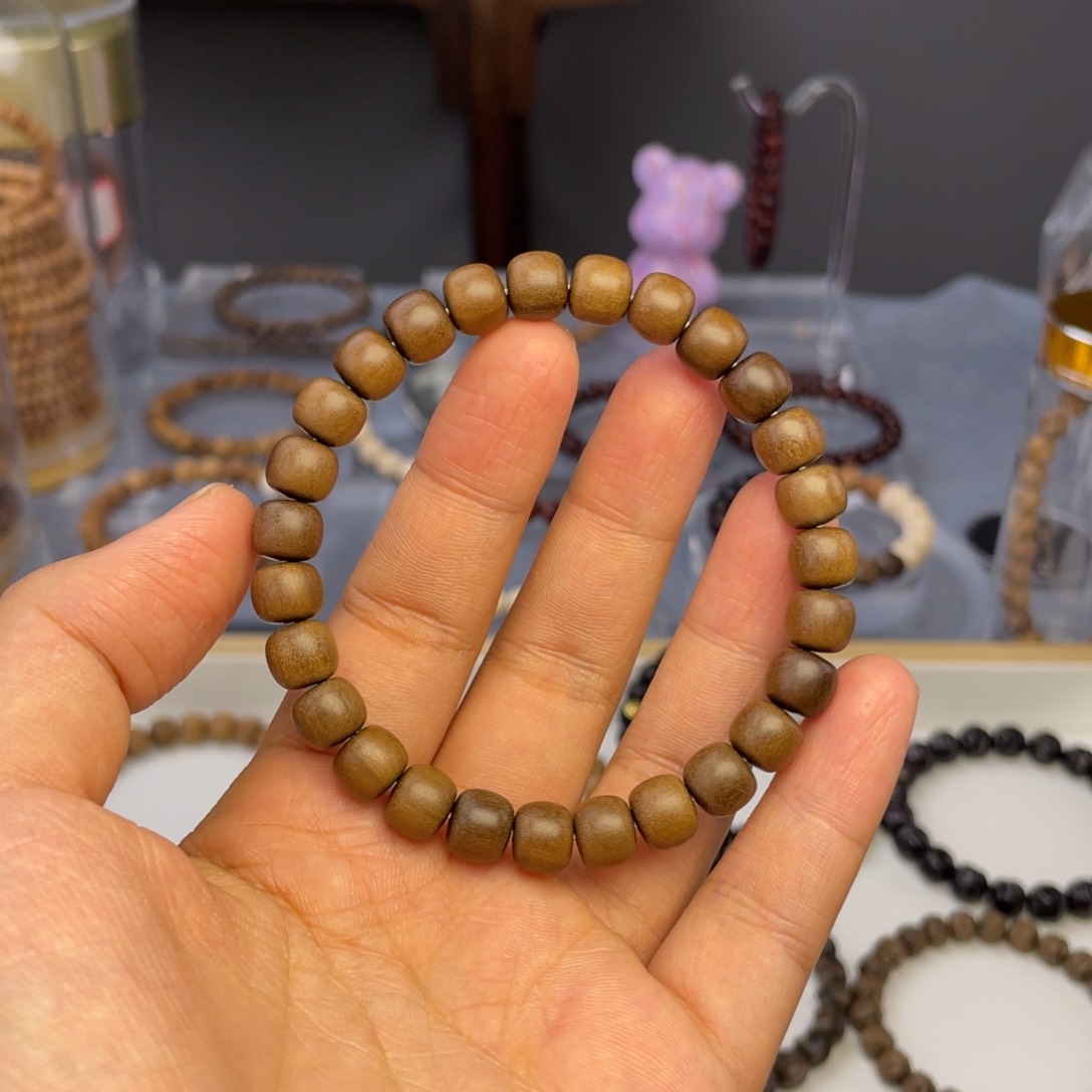 檀香木无事牌啊*黑肉焦糖老形78