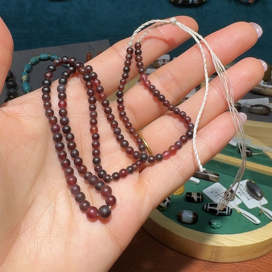 珠宝半成品石榴石未镶嵌3-5mm左右