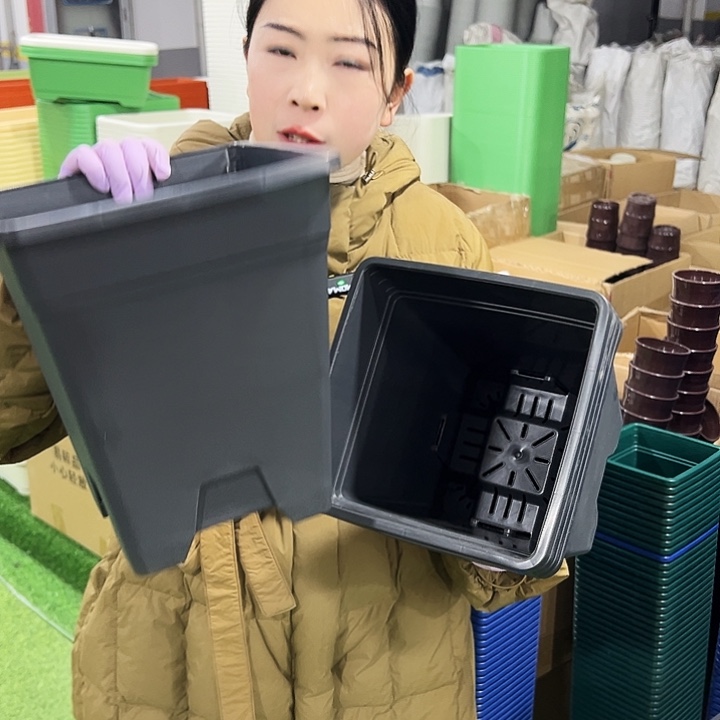 清仓方盆口23高26黑色5只无托