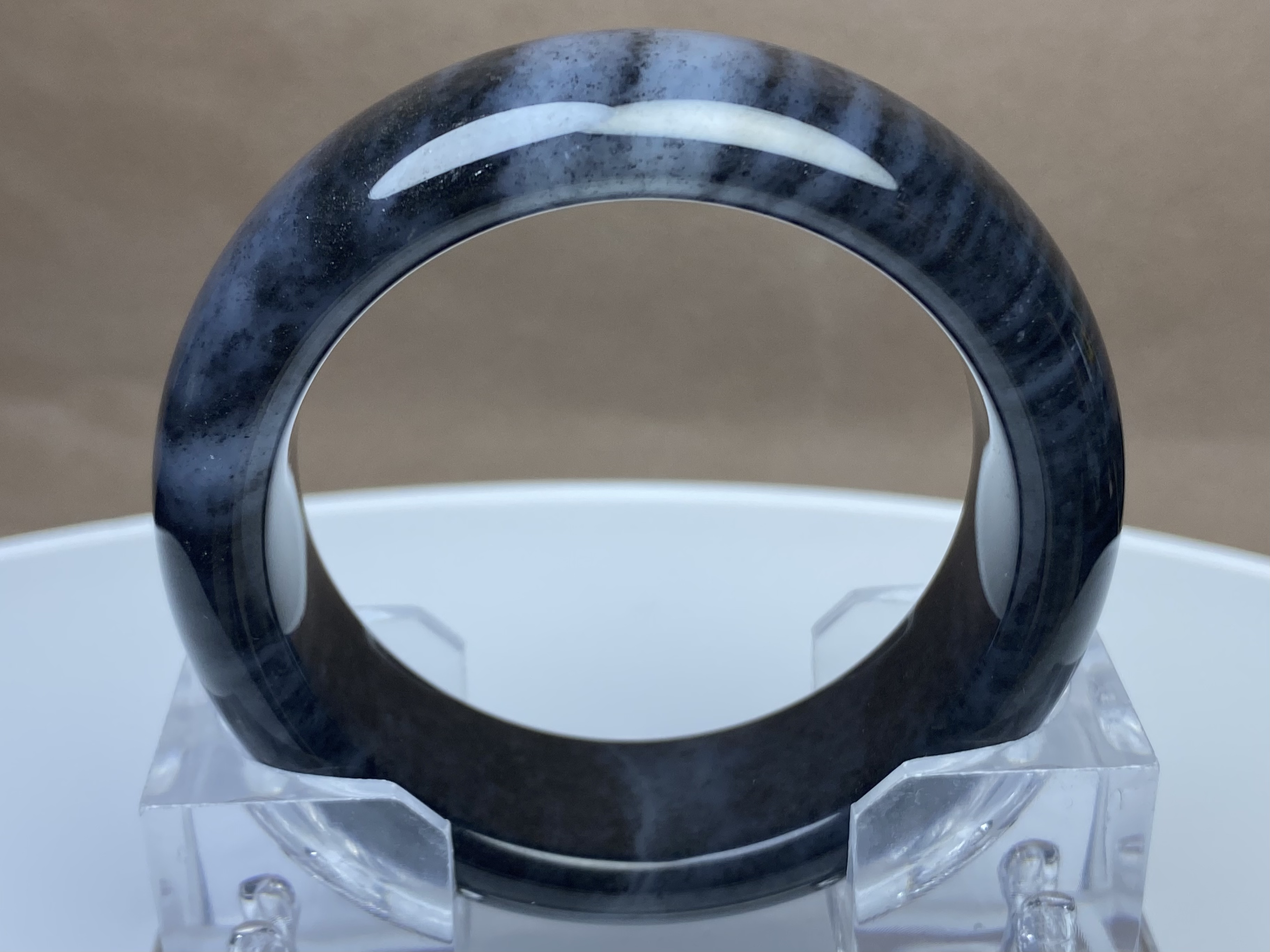 和田水料宽版青花福镯56.7内径