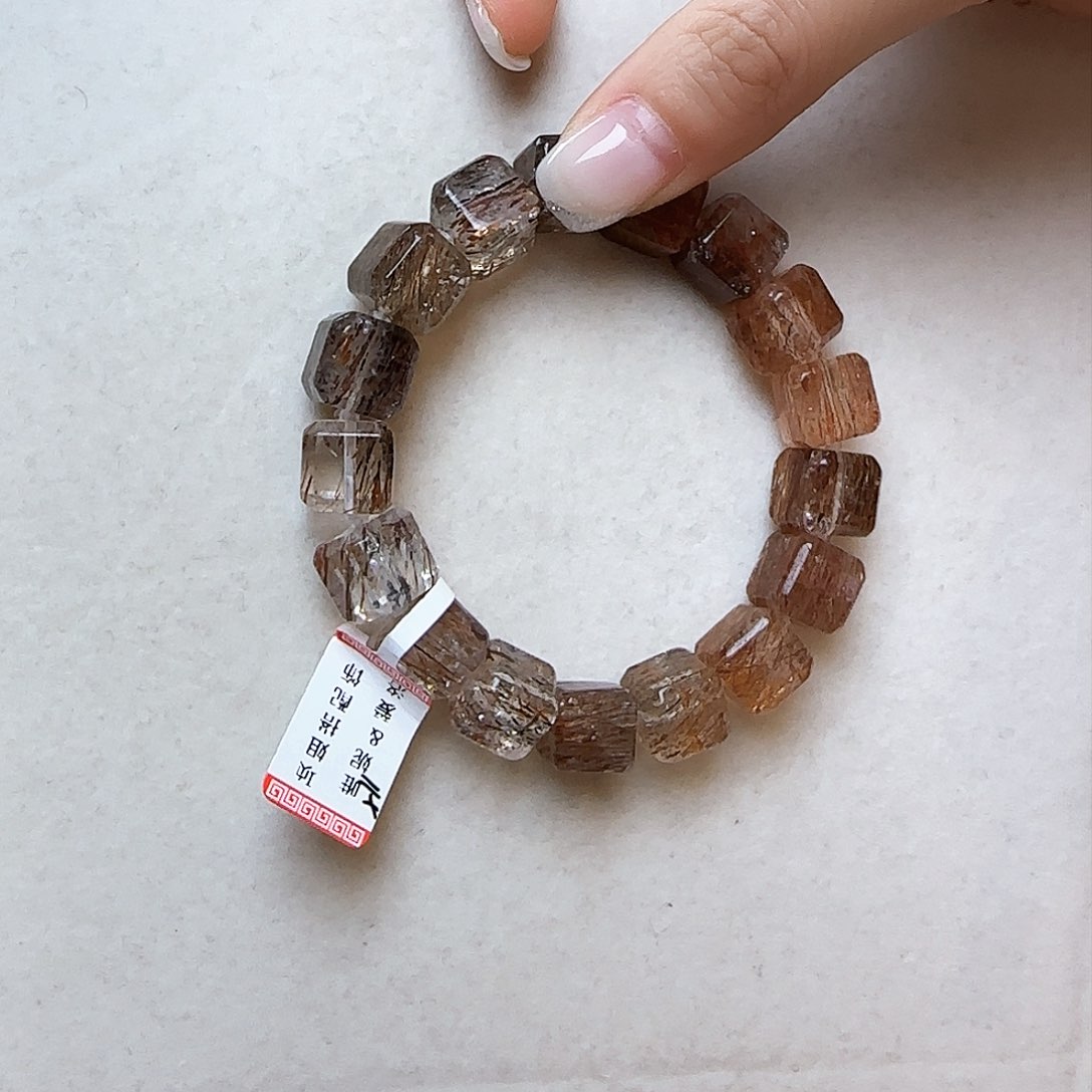 水晶手链未镶嵌穆*家大气上档次
