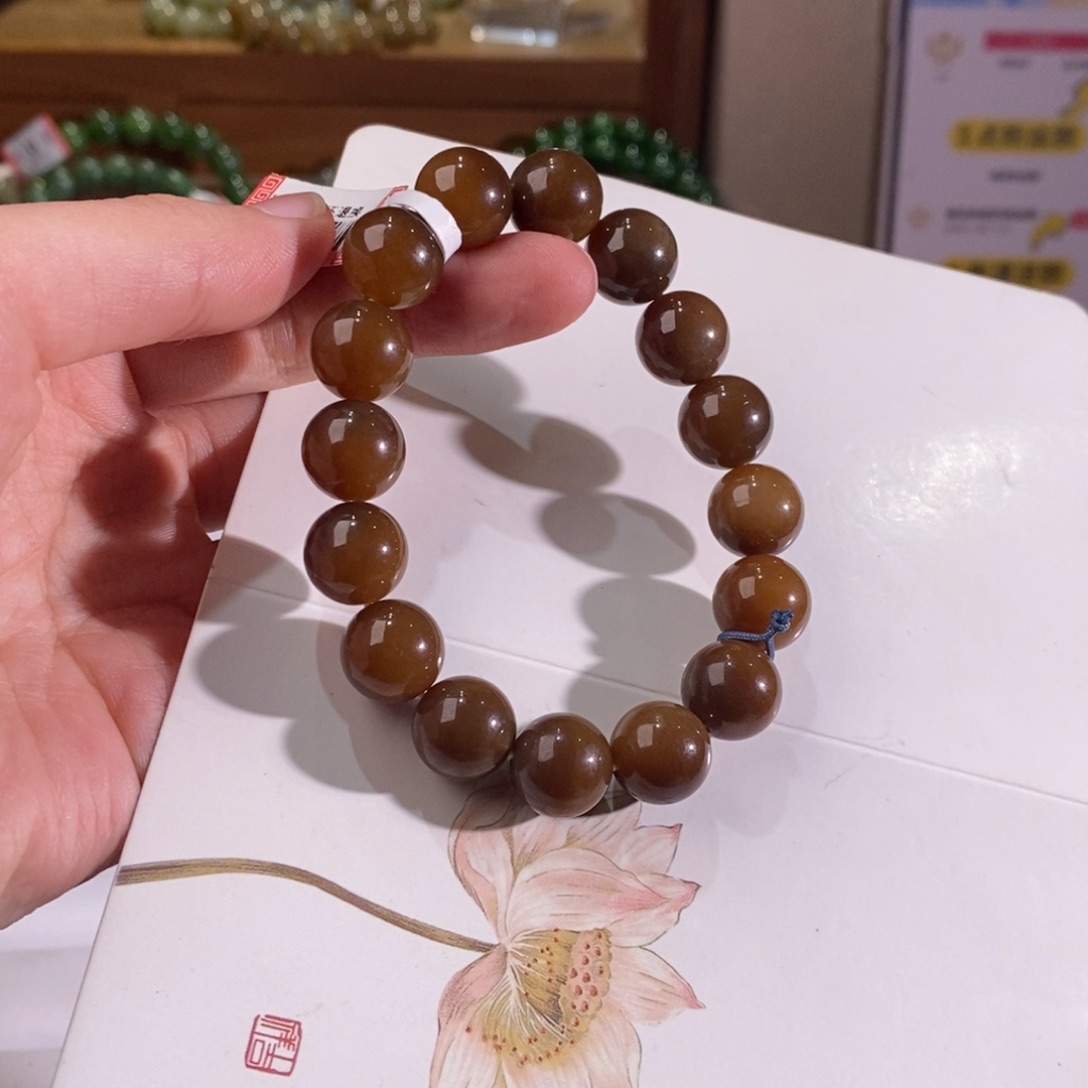 和田玉手链未镶嵌奶*
