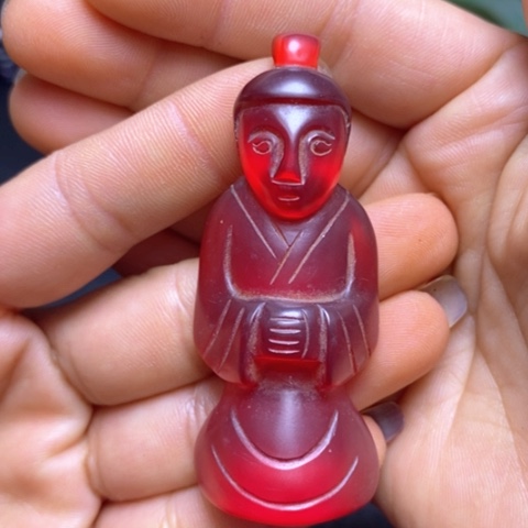 白玉菩提吊坠摆件