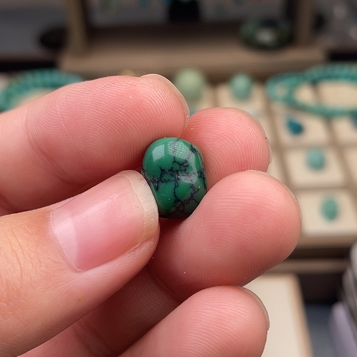 绿松石未镶嵌吊坠