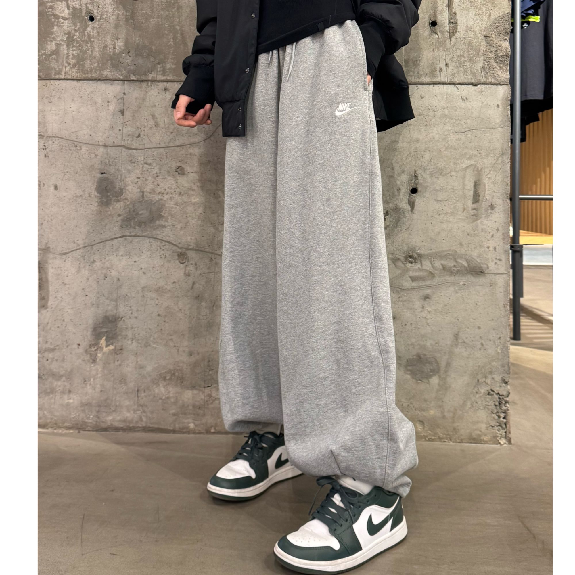 【滔搏联动】NIKE耐克CLUB秋季超洋气宽松萝卜裤大牌长裤HJ1823-063