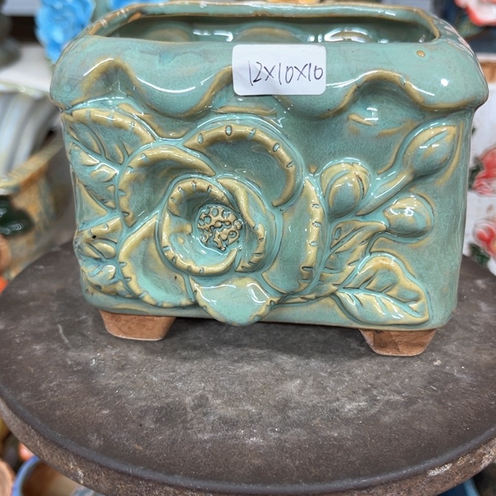 紫砂花盆粗陶材质多肉花盆