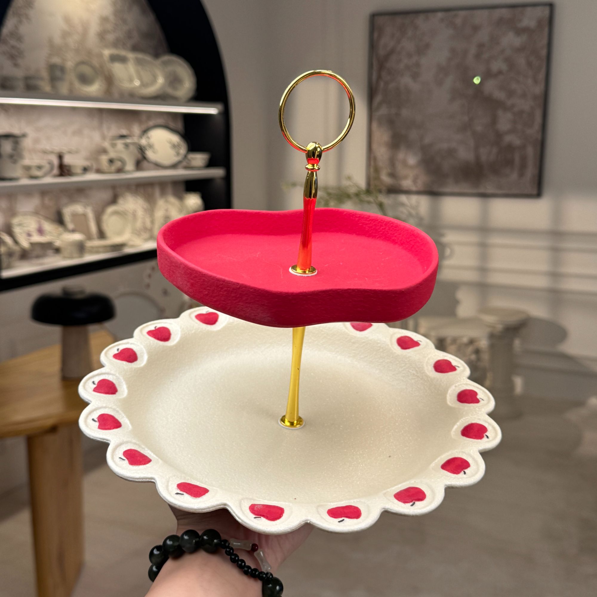 【直播专享】现代艺术William wilde系列餐具/双层蛋糕盘创意家用