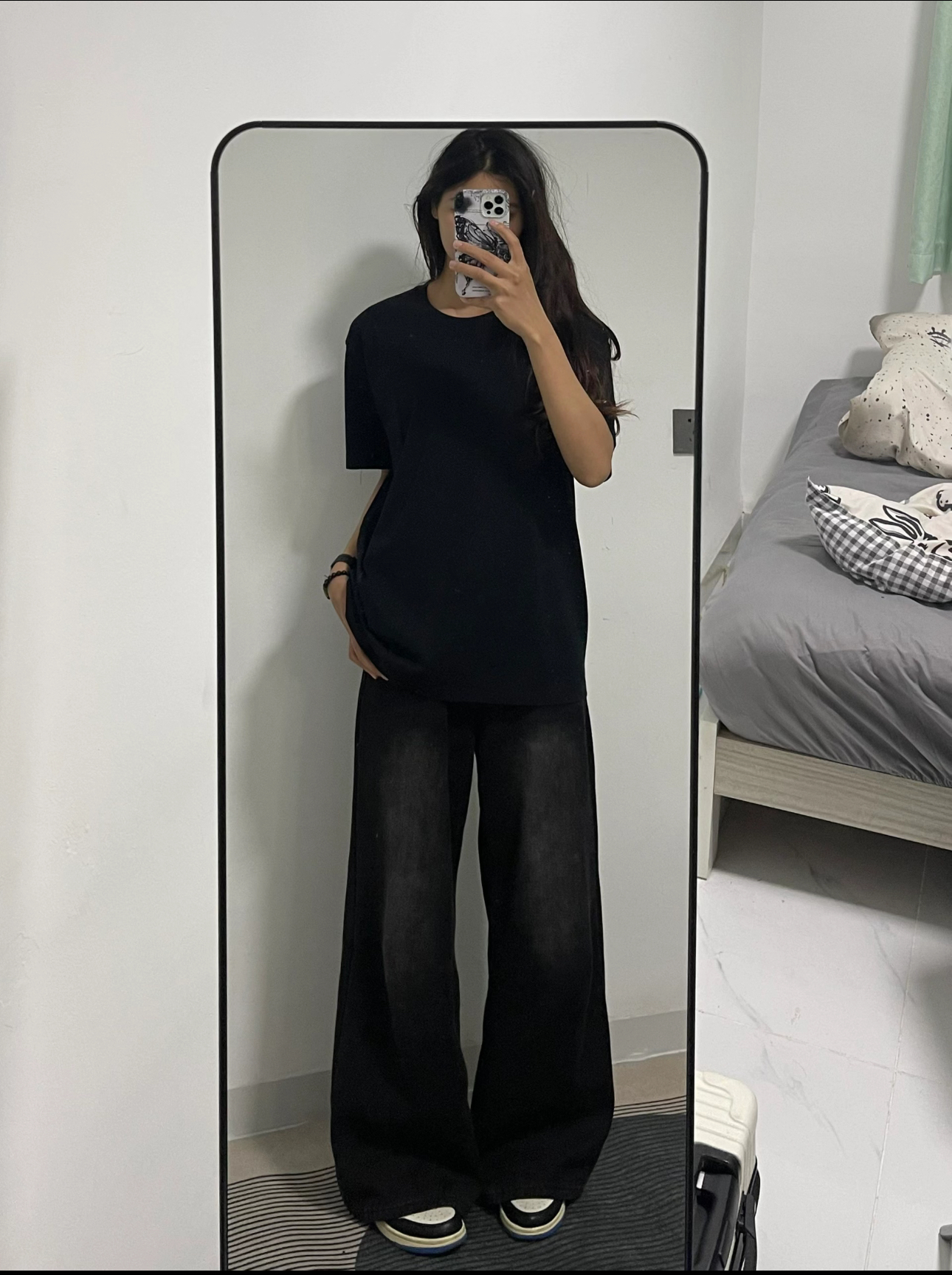 2爱心百搭宽松圆领半袖时尚情侣