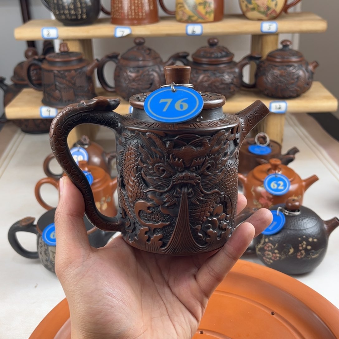 壶260cc 建水紫陶全手工制作，老匠人精工精制