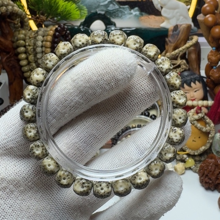 星月菩提手串6号车尺寸9.8石玉千陨单圈