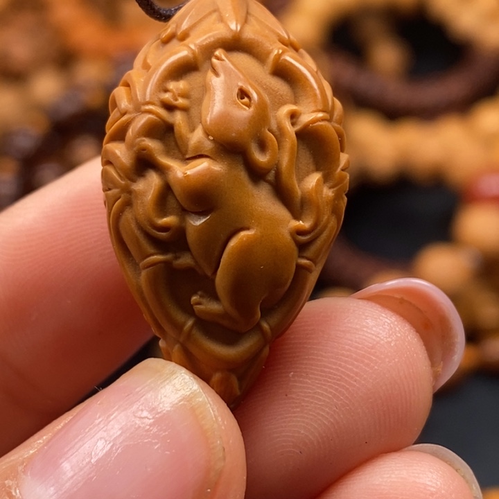 猴头核桃吊坠你也别