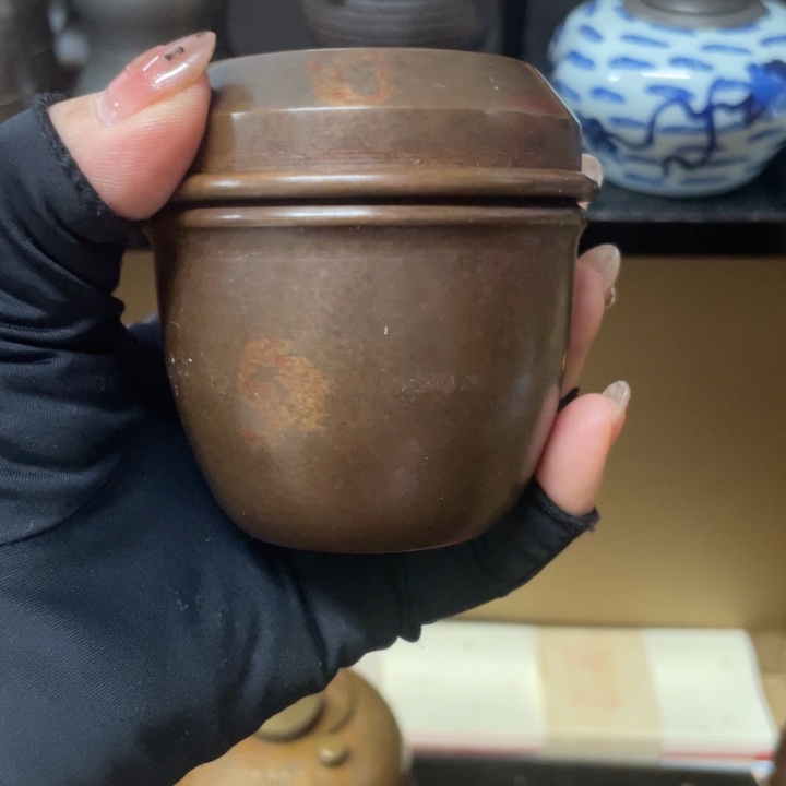 悟**道铜中古工艺品摆件