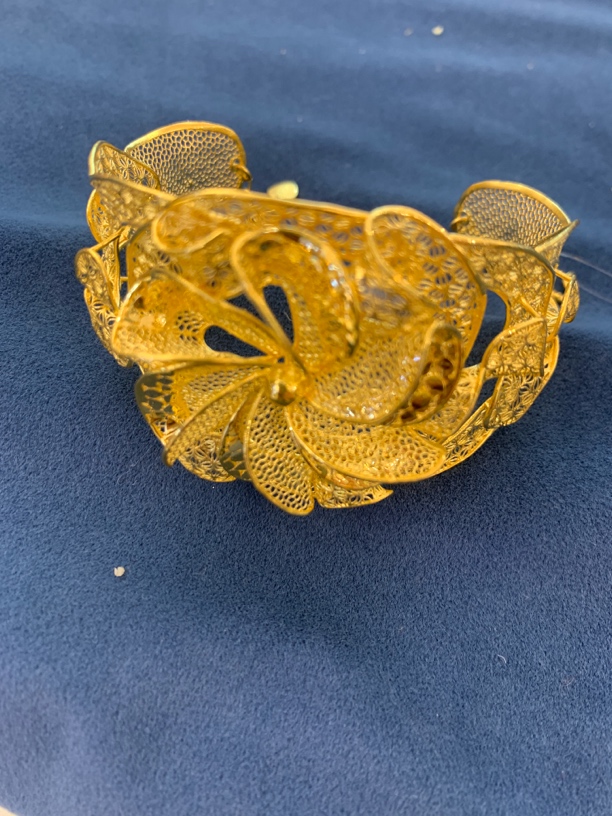 足金999  时尚花嫁系列手镯