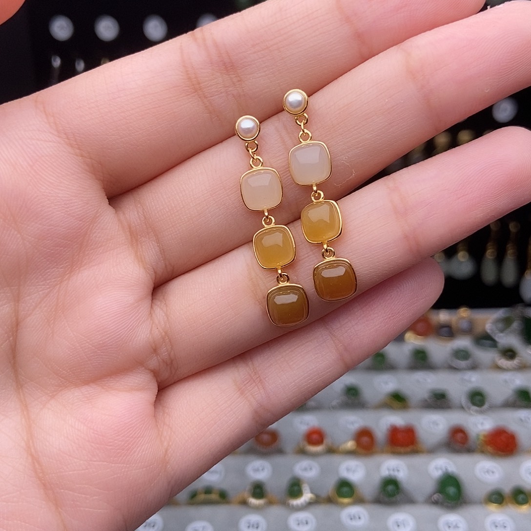 和田玉银S925镶嵌颈饰