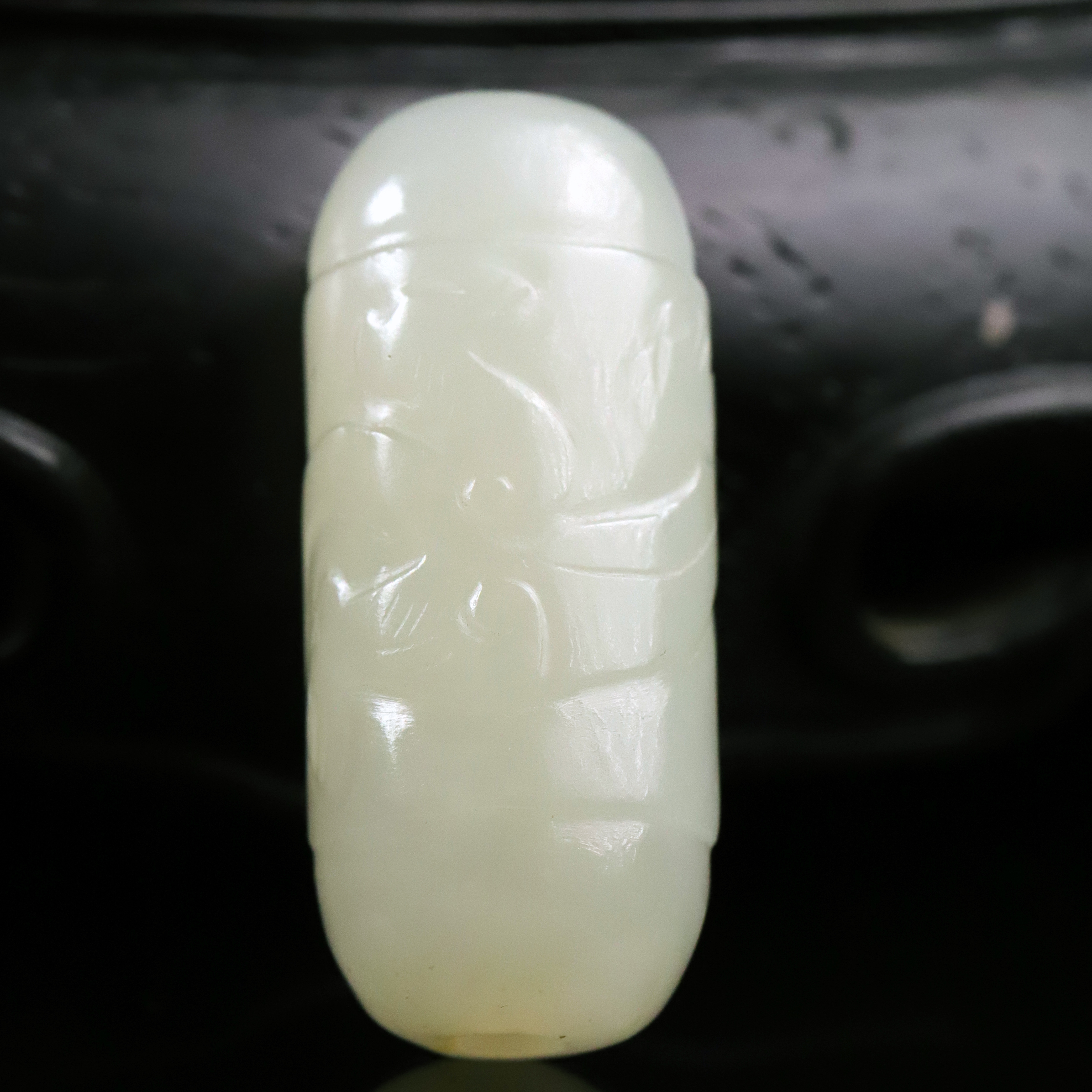 清代和田玉龙纹玉珒-NX