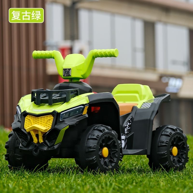 【拉萨发货】小孩四轮儿童电动车，越野沙滩玩具车，可坐可充电