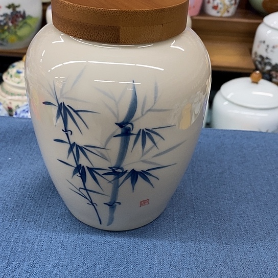 盖子款陶瓷陶瓷茶叶罐密封罐