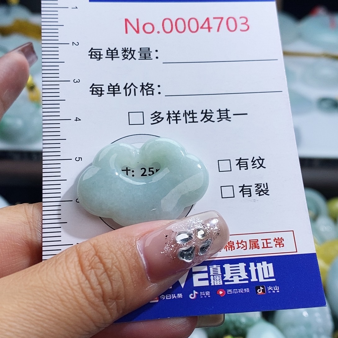 翡翠未镶嵌颈饰4703