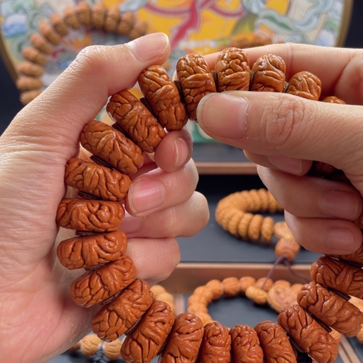 桃核手串龙纹桃核矮霸