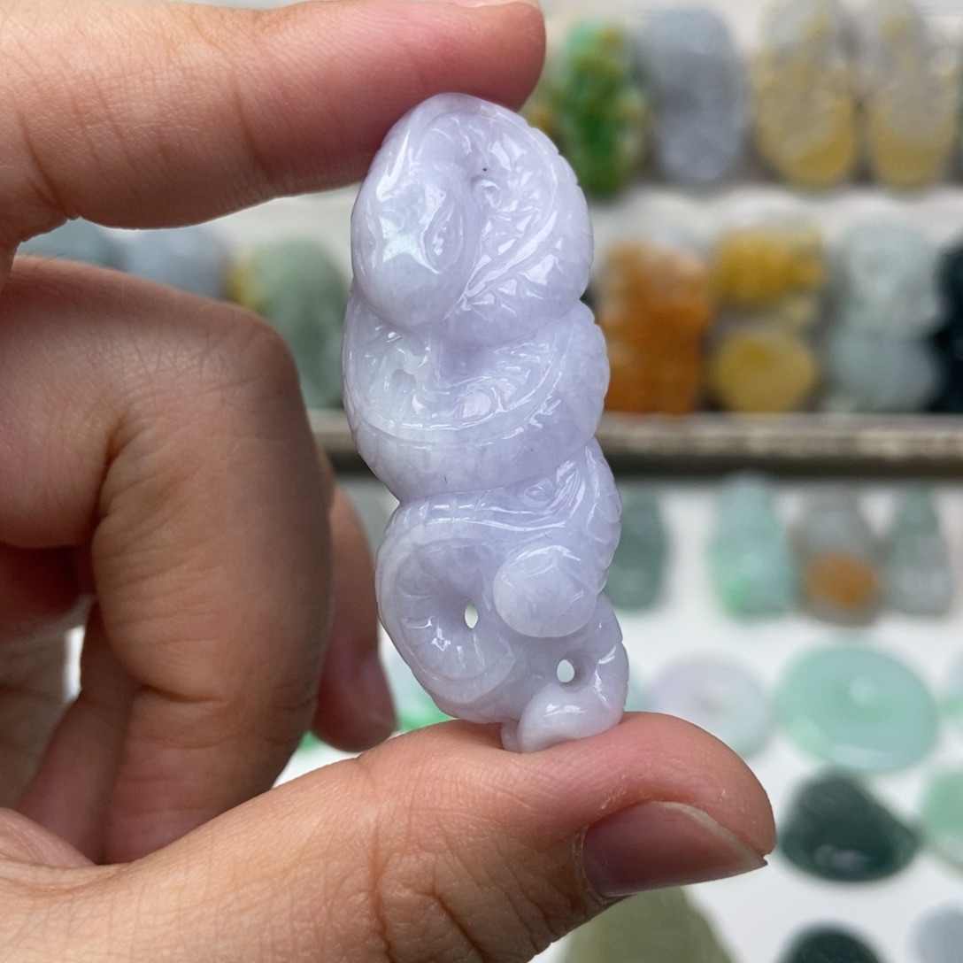 翡翠未镶嵌毛衣链