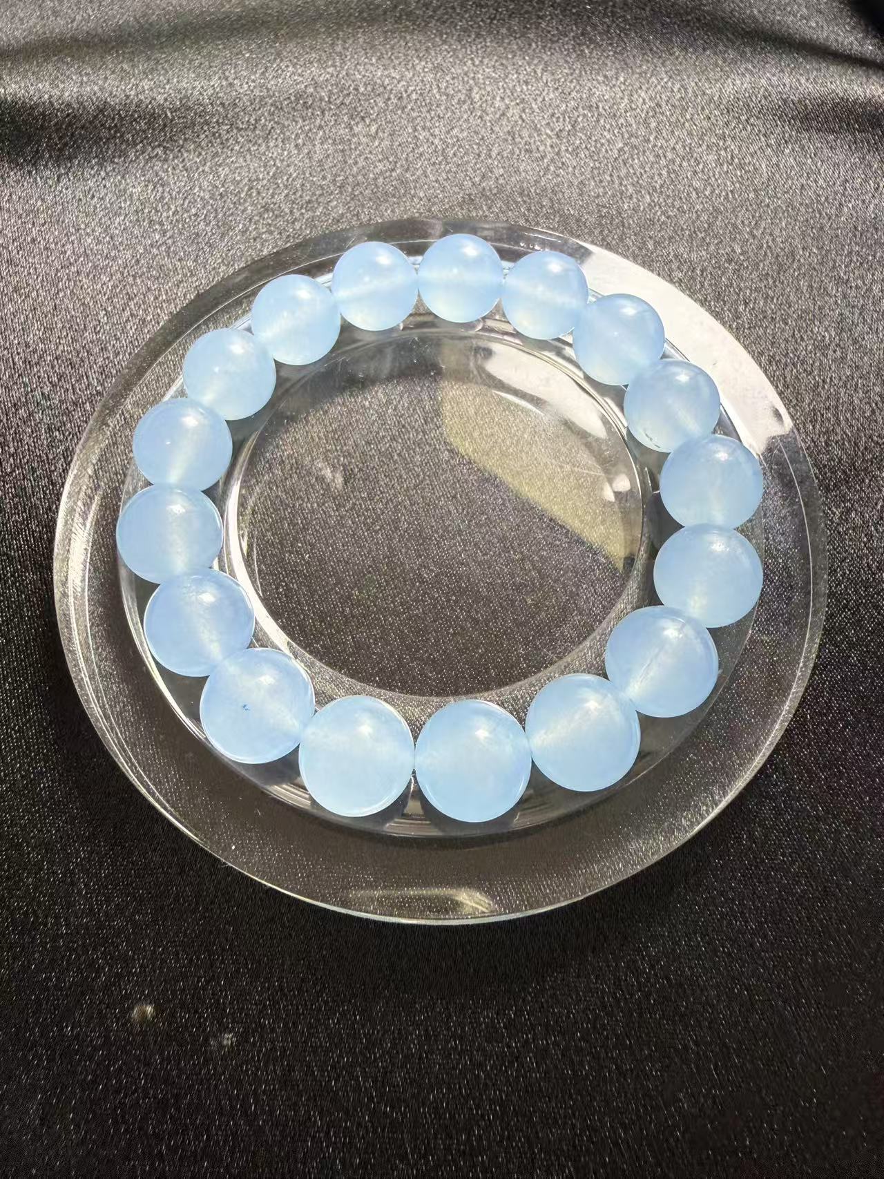 卡12+海水蓝珠子 （一颗）散珠批发手串多样性发货