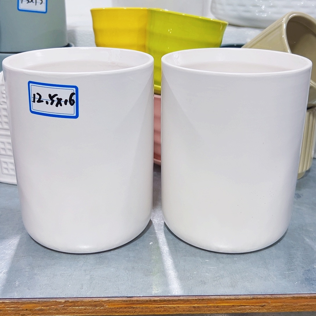 有孔，外贸尾单陶瓷花盆凑单10米包邮