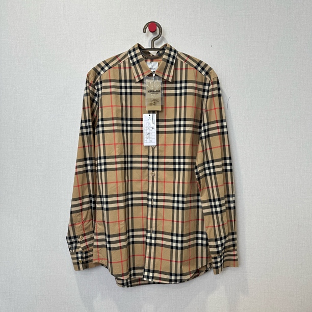 未使用 BURBERRY/博柏利 经典格纹衬衫/尺码S/编号11701