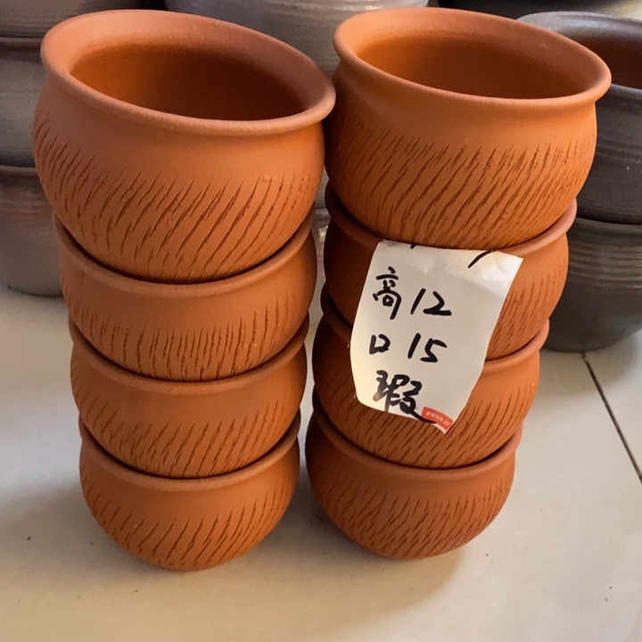 粗陶红陶绿植花盆957