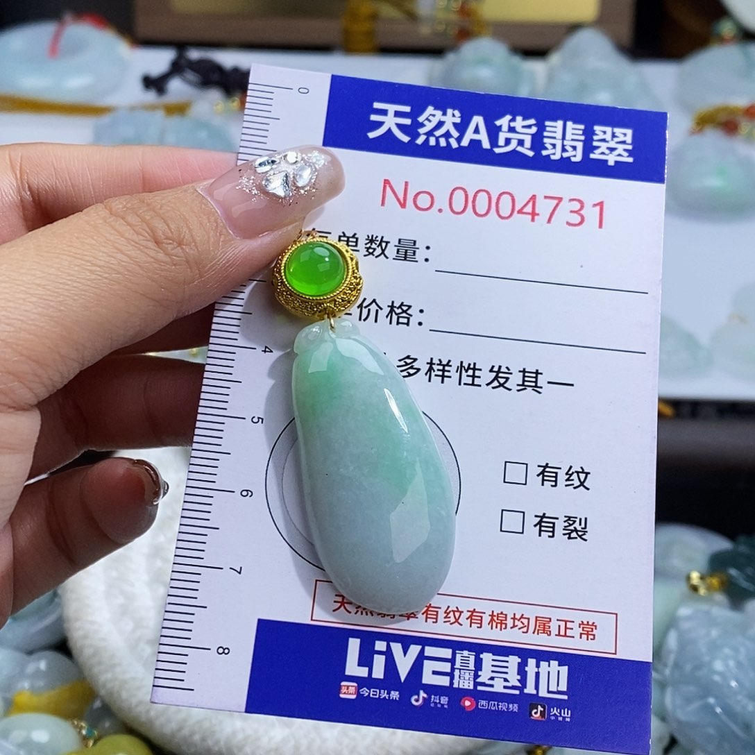 翡翠未镶嵌颈饰4731