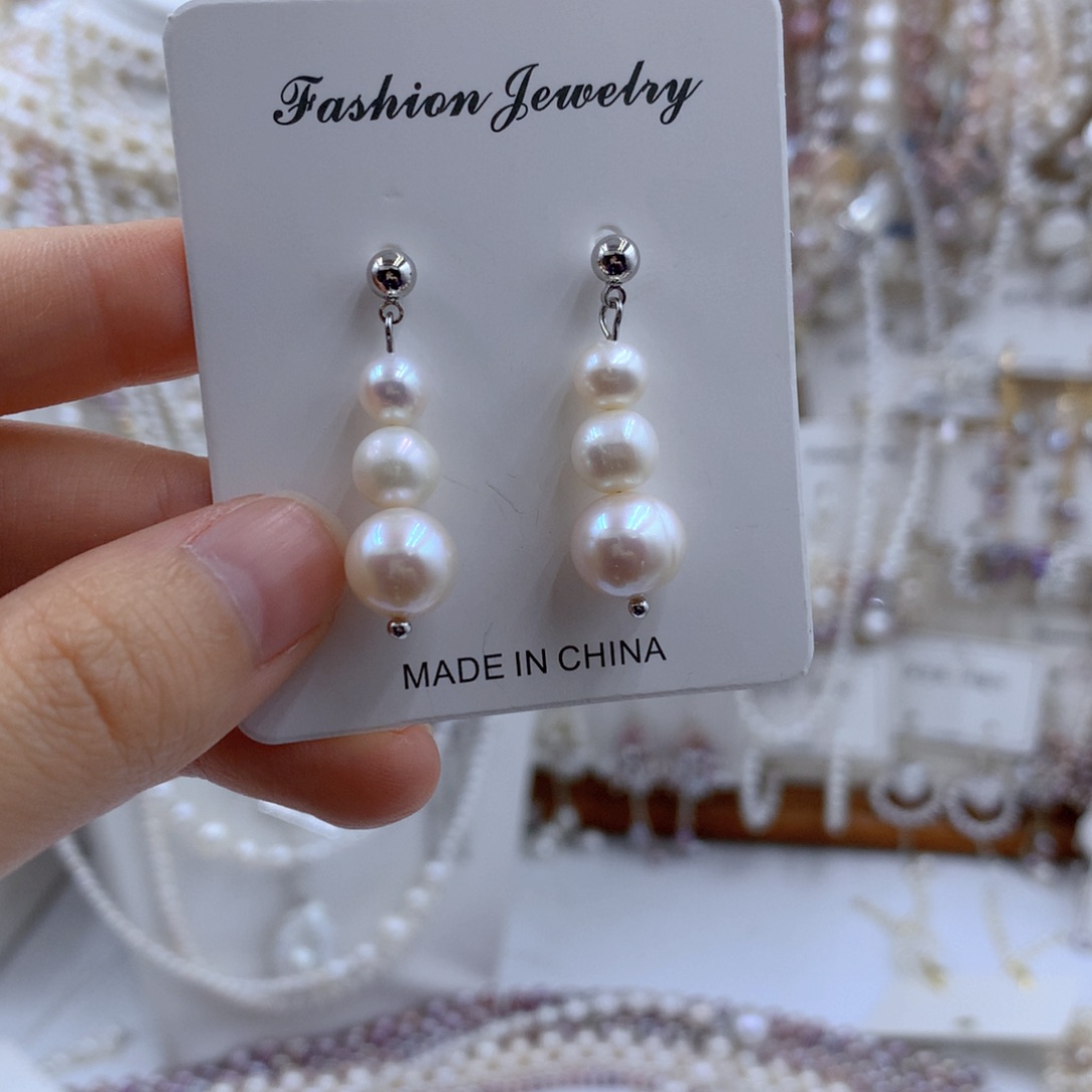 颈饰合金淡水珍珠