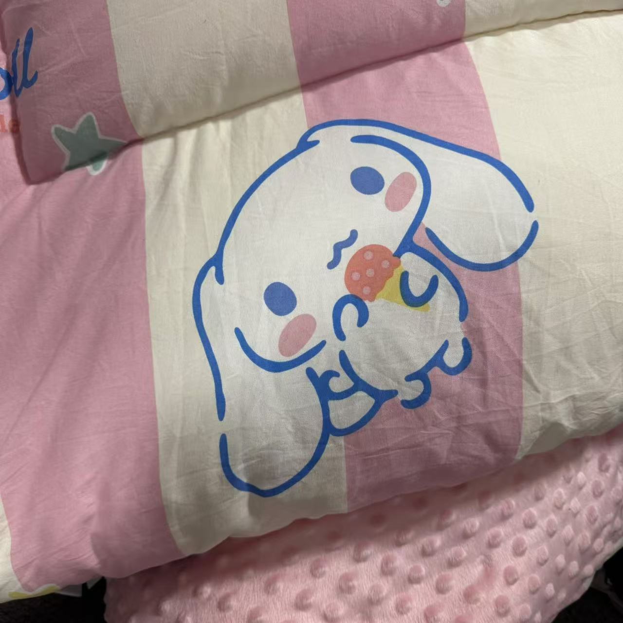 【甜筒玉桂狗豆豆被】100柔软加厚柔软豆豆被子