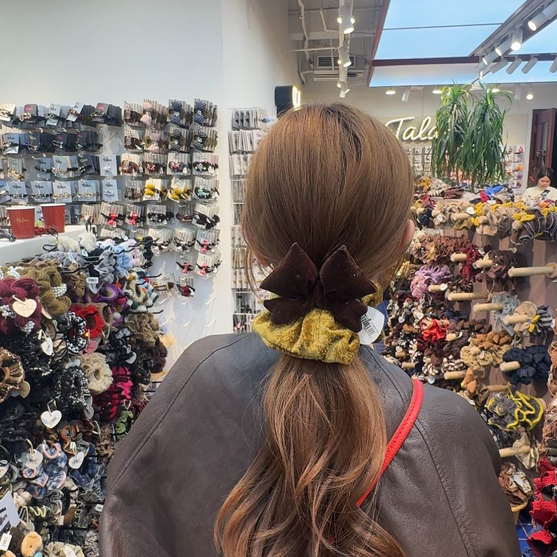 布艺非金属蝴蝶结发圈