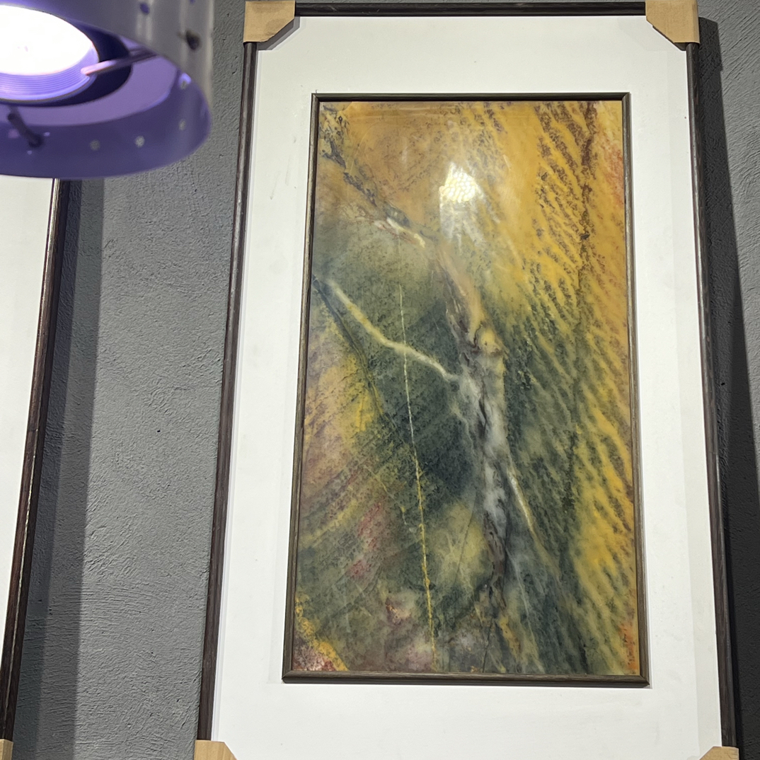 桂林鸡血玉画面板，挂画