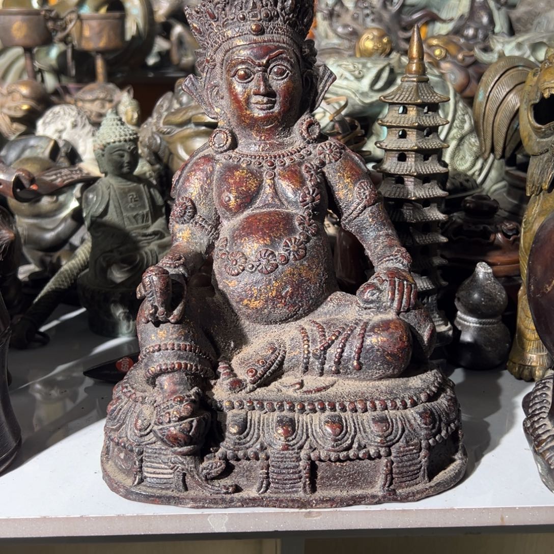 紫铜黄财神一尊不包邮