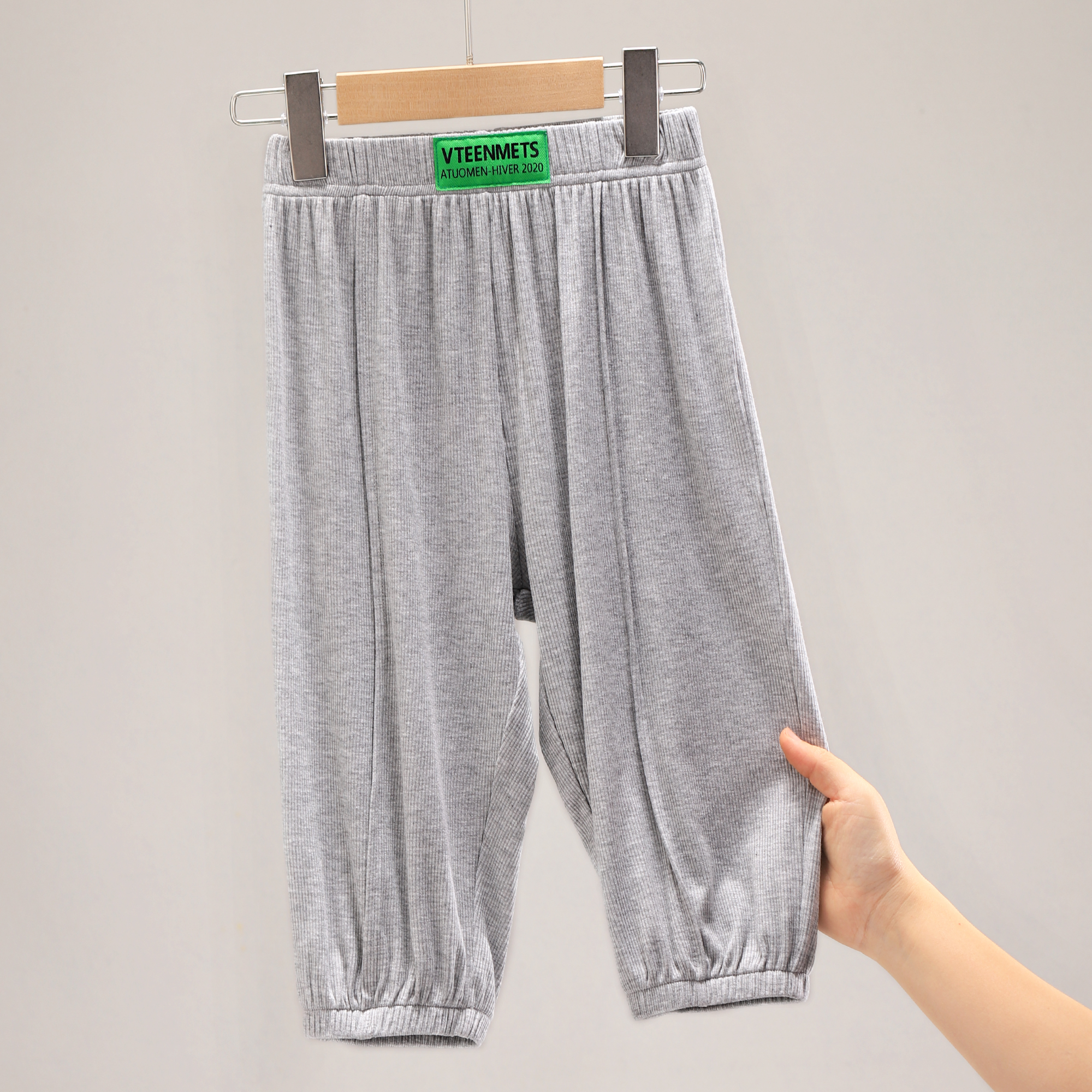 男童裤子儿童运动裤女童冰丝防蚊裤中大童长裤薄款外穿灯笼裤2144