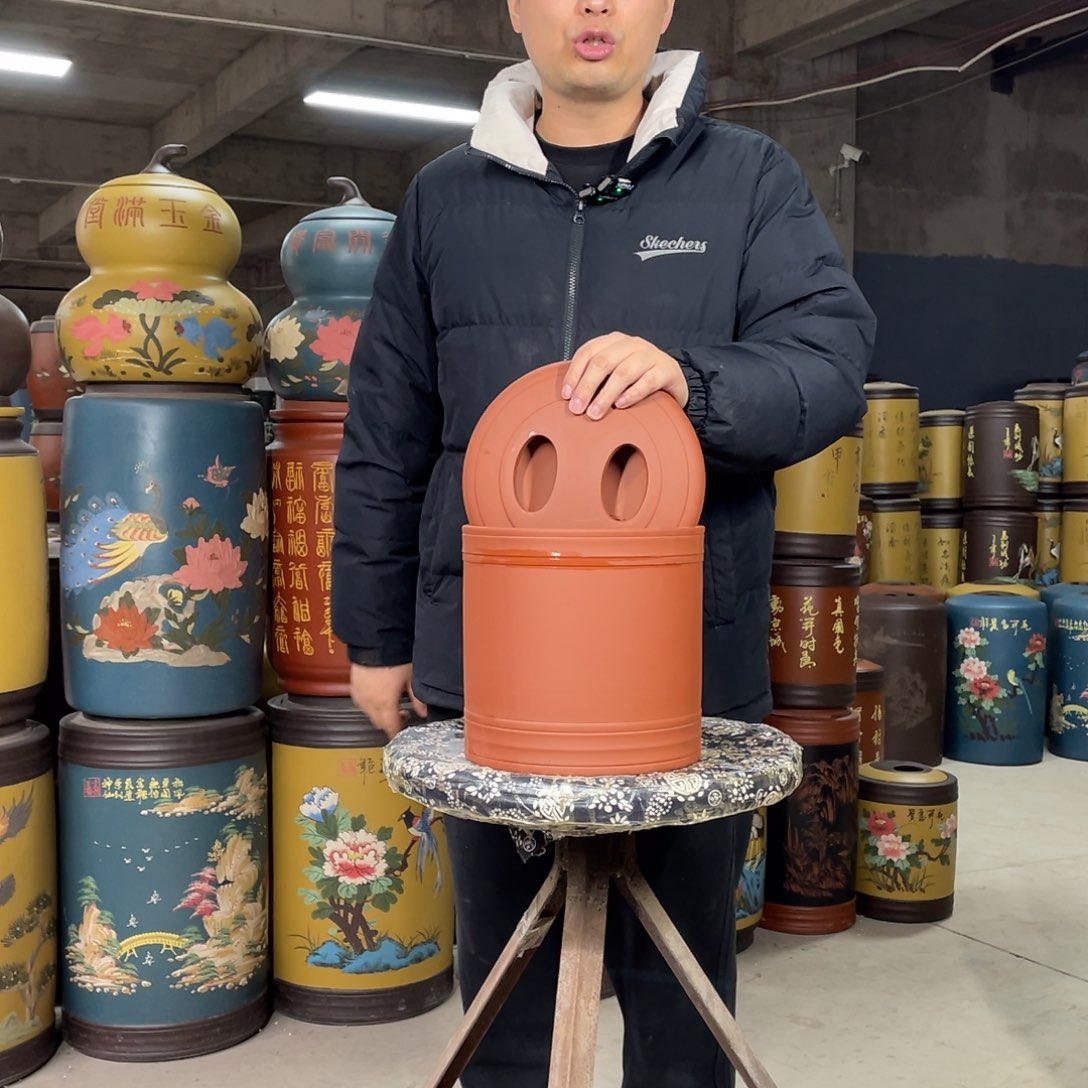 宜兴原矿紫砂茶叶罐