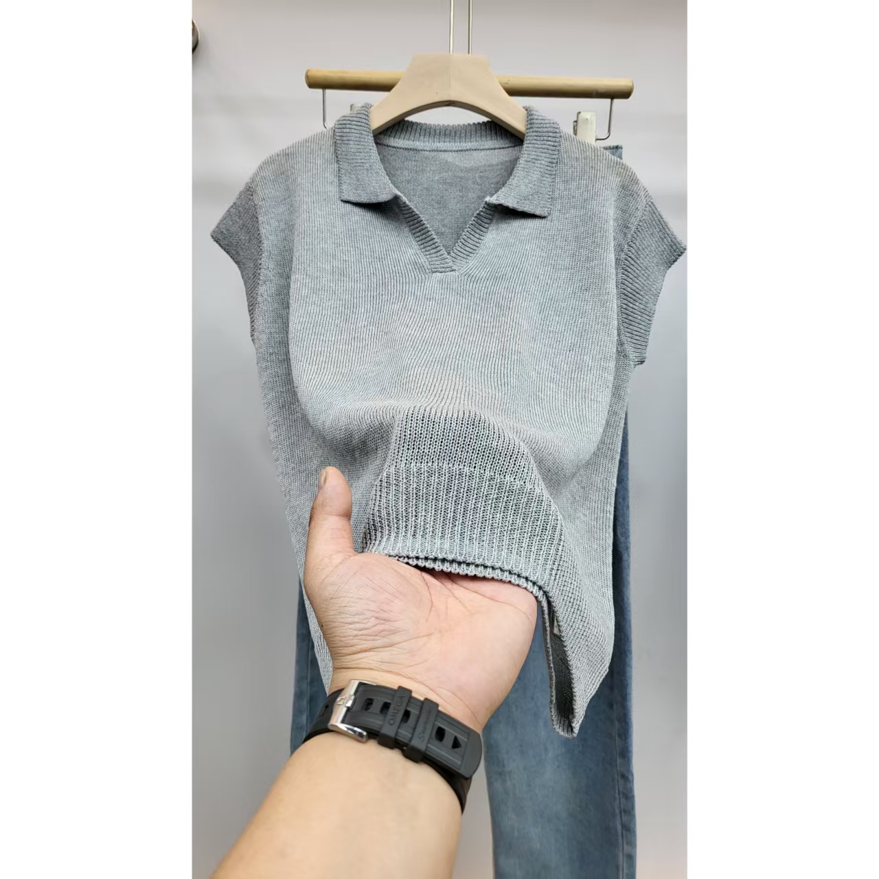 【韩妃.Han Fei】 25款新面料和纸纱女装小飞袖翻领上衣